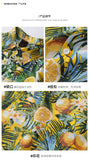 Xituodai 2022 New Arrival Top Fashion Cotton Casual Shirts Collar Open Stitch Men Shirt Hawaiian Short Sleeve Fruit Print Lapel Summer