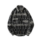 Xituodai 2022 New Arrival Top Fashion Brand Clothing Autumn And Winter National Style Oversize Coat Man Casual Shirts Plaid Men Shirt