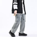 Xituodai Men Skeleton Oversized Black Jeans Pants 2022 Denim Mens Streetwear Hip Hop Harem Pants High Wasit Denim Pants Overalls