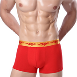 Xituodai Men's underwear, cotton wedding red underwear, red cotton boxer red underwear for men