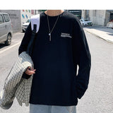 Xituodai Men Graphic Letter Harajuku Vintage T Shirts 2022 Mens Long Sleeve Streetwear Kpop T-shirts Male Causal Hip Hop Tshirts