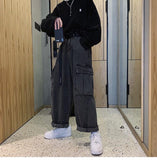 Xituodai Baggy Jeans Trousers Male Denim Pants Black Wide Leg Pants Men's Jeans Loose Casual Korean Streetwear Hip Hop Harajuku