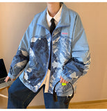 Xituodai Mens Jackets Harajuku Fashion Printed Oversized Coats 2021 Japanese Streetwear Varsity Windbreaker Outwear