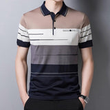 Xituodai 2022 Brand Short Sleeve Polo Tee Shirt Men Casual Summer Striped Men's Clothing Polos Shirts Mens Fashion Slim Fit Poloshirt 722