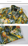 Xituodai 2022 New Arrival Top Fashion Cotton Casual Shirts Collar Open Stitch Men Shirt Hawaiian Short Sleeve Fruit Print Lapel Summer