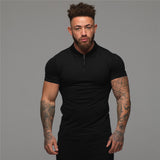 Xituodai Man Fashion Polo Shirt Casual Fashion Plain Color Short Sleeve High Quality Slim Polo Shirt Men Fitness Polo homme