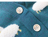 Xituodai Vintage Lamb Knit Cardigan Jacket Streetwear Harajuku Casual Loose Sheep Full Print Knitted Cardigan Sweater Winter Coat