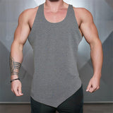 Xituodai Brand Solid Color Clothing Gym tank top men Fitness Sleeveless Shirt Cotton blank Muscle vest Bodybuilding Stringer Tanktop