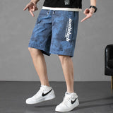 Xituodai Summer Casual Men's Shorts Trend Loose Shorts Quick-Drying Printing Drawstring Fashion Sports Men's Shorts Bermuda Mens