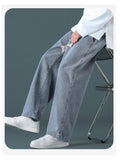 Xituodai Men Jeans Fashion Vintage Loose Straight Wide Leg Pants 2022 New Baggy Streetwear Pop Style Clothing Harajuku Male Trend Trouser