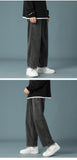 Xituodai 2022 Spring New Men's Baggy Denim Wide Leg Pants Korean Style Elastic Waist Stylish Harem Fit Jeans Skateboard Trouse Male Black