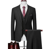 Xituodai (Blazers+Pants+Vest) Mens Suits Plaid 3 Pieces Men Dress Suits Casual Commuter Office Business Suits For Wedding Jacket Trousers