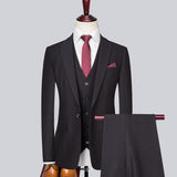 Xituodai ( Blazer + Pants + Vest ) Classic Men Suits Slim Wedding Groom Wear Male Business Casual 3 Piece Suit Trousers Gentlemen Costume