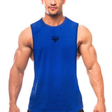 Xituodai High Quality Men's Gym Tank Top Clothing O Neck Sleeveless Mesh Outdoor Sports Bodybuilding Fitness Running Vest