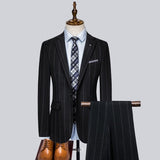 Xituodai 6XL( Jacket + Pants + Vest ) Wedding Suit Men Dress Korean Slims Men's Business Suit 3 Pieces Set Formal Suit Tuxedo Groom Suit