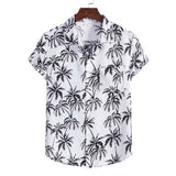 Xituodai Summer Men For Shirt Holiday Fashion Beach Dot Print Short Sleeve Tops Aloha Clothing Streetwear Mens Hawaiian Shirts 5XL