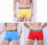 Xituodai 3pcs/lot wholesale price sexy men's underwear boxers Comfort multicolor boxers men cheap Asia size Hot sale