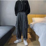 Xituodai Baggy Jeans Trousers Male Denim Pants Black Wide Leg Pants Men's Jeans Loose Casual Korean Streetwear Hip Hop Harajuku