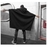 Xituodai Techwear Black Oversized Hoodies Sweatshirt Baggy Trench Coat Anorak Men Goth Punk Japanese Streetwear Hip Hop Gothic