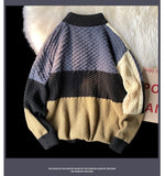 Xituodai Patchwork Knit Sweater Mens Streetwear Free Shipping For Mens Sweater Harajuku Clothes Chinese Size 3XL Autumn New