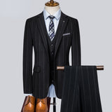 Xituodai 6XL( Jacket + Pants + Vest ) Wedding Suit Men Dress Korean Slims Men's Business Suit 3 Pieces Set Formal Suit Tuxedo Groom Suit