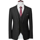 Xituodai (Blazers+Pants+Vest) Mens Suits Plaid 3 Pieces Men Dress Suits Casual Commuter Office Business Suits For Wedding Jacket Trousers