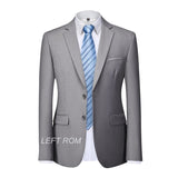 Xituodai 13 Color 5XL Male Blazer Solid Color Classic Formal Business Men's Suit Jacket Groom Groomsmen Wedding Dress Party Social Coat