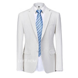 Xituodai 13 Color 5XL Male Blazer Solid Color Classic Formal Business Men's Suit Jacket Groom Groomsmen Wedding Dress Party Social Coat