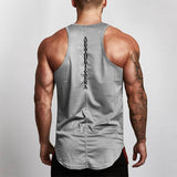 Xituodai Mens Fitness Mesh Tank Tops Gym Clothing Bodybuilding Workout Cotton Sleeveless Vest Male Casual Breathable Fashion Undershirt