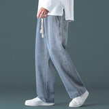 Xituodai Men Jeans Fashion Vintage Loose Straight Wide Leg Pants 2022 New Baggy Streetwear Pop Style Clothing Harajuku Male Trend Trouser