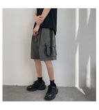 Xituodai Men's Casual Cargo Shorts 2022 Summer Thin Baggy Big Pocket Oversize Shorts Fashion Street Drawstring Knee Length Pants Clothing