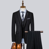 Xituodai 6XL( Jacket + Pants + Vest ) Wedding Suit Men Dress Korean Slims Men's Business Suit 3 Pieces Set Formal Suit Tuxedo Groom Suit