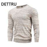 Xituodai New Cotton Pullover O-neck Men's Sweater Fashion Solid Color High Quality Winter Slim Sweaters Men Navy Knitwear