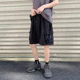 Xituodai Men's Casual Cargo Shorts 2022 Summer Thin Baggy Big Pocket Oversize Shorts Fashion Street Drawstring Knee Length Pants Clothing