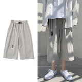 Xituodai 2022 Summer New Men's Baggy Thin Casual Shorts Y2k Korean Fashion Loose Straight Solid Color Short Pants Male