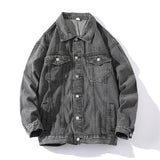 Xituodai New Spring Autumn Denim Jacket Men Solid Color Cotton Casual Streetwear Hip Hop Jean Outerwear Fashion Loose Couple Jacket Coat