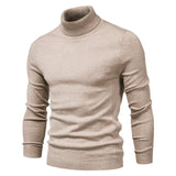 Xituodai New Winter Turtleneck Thick Mens Sweaters Casual Turtle Neck Solid Color Quality Warm Slim Turtleneck Sweaters Pullover Men