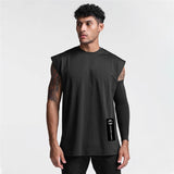 Xituodai Gym Mens Mesh Casual Running Tank Top Fashion Fitness Sport Sleeveless Quick-drying Vest  Workout Clothing Bodybuilding Singlets