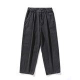 Xituodai 2022 Spring New Men's Baggy Denim Wide Leg Pants Korean Style Elastic Waist Stylish Harem Fit Jeans Skateboard Trouse Male Black