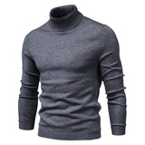 Xituodai New Winter Turtleneck Thick Mens Sweaters Casual Turtle Neck Solid Color Quality Warm Slim Turtleneck Sweaters Pullover Men