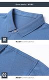 Xituodai Top Quality New Fashion Brand Striped Casual Plain Designer Long Sleeves Man Stretch Polo Shirt Korean Tops Men Clothes