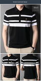 Xituodai Top Grade 95% Cotton Brand Designer Luxury Polo Shirt Men Design Striped Summer Short Sleeve Casual Fashions Mens Clothes 2022