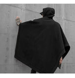 Xituodai Techwear Black Oversized Hoodies Sweatshirt Baggy Trench Coat Anorak Men Goth Punk Japanese Streetwear Hip Hop Gothic