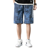 Xituodai Summer Casual Men's Shorts Trend Loose Shorts Quick-Drying Printing Drawstring Fashion Sports Men's Shorts Bermuda Mens