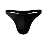 Xituodai Men's Low Waist Solid Color U Convex Elastic Tight Sexy T Underwear Ice Silk Slippery Hip Thong Breathable T Pants Sports