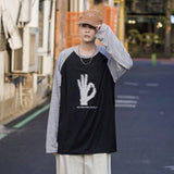 Xituodai Gothic Print Men T-Shirt Streetwear long Short Sleeve T Shirt Harajuku Casual Couple 2022 spring autumn NewT Shirts oversize 5xl