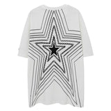 Xituodai 2022 New Arrival Top Fashion Brand Clothing Short Knitted O-neck Hip Hop Printing star Leisure Cotton Casual T Shirt Men