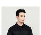 Xituodai 2022 Autumn New  Male Polo Shirt Long Sleeve Patchwork Contrast color Smart Caeual Cotton Blend Top Plus Size 60019