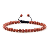 4mm Natural Mini Beads Bracelets for Women Men Round Agates Onyx Stone Yoga Braided Bracelet Elastic Charm Bangle Prayer Jewelry