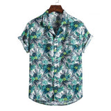 Xituodai Summer Men For Shirt Holiday Fashion Beach Dot Print Short Sleeve Tops Aloha Clothing Streetwear Mens Hawaiian Shirts 5XL